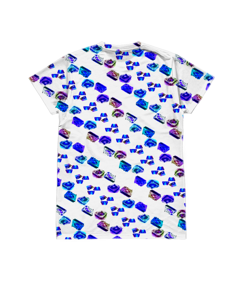 DJ Sublimation Blue Adults T-shirt