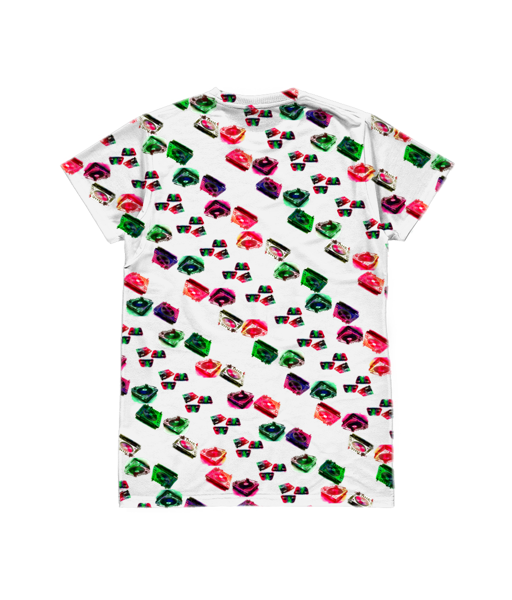 DJ Sublimation Green-Red Adults T-shirt