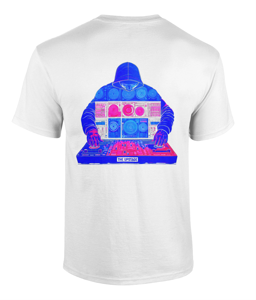 Upstage: Music Machine back 14+/Adults T-shirt
