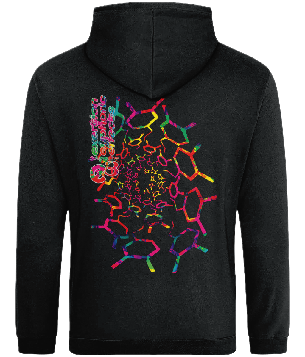 e3 dopamine spiral Adults Back Print Hoodie