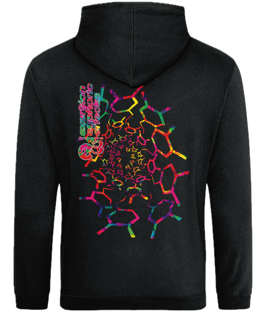 e3 dopamine spiral Adults Back Print Hoodie