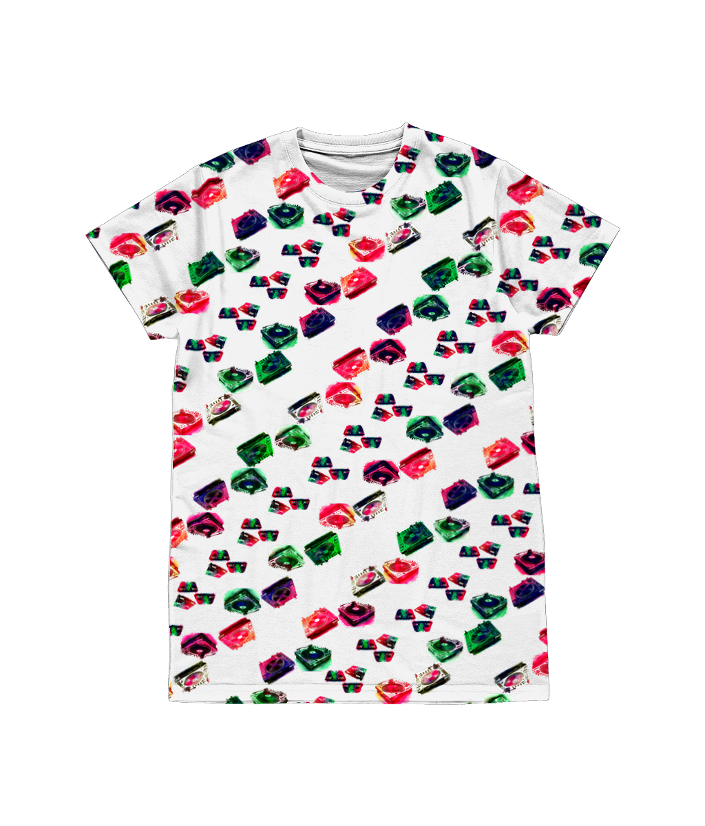 DJ Sublimation Green-Red Adults T-shirt