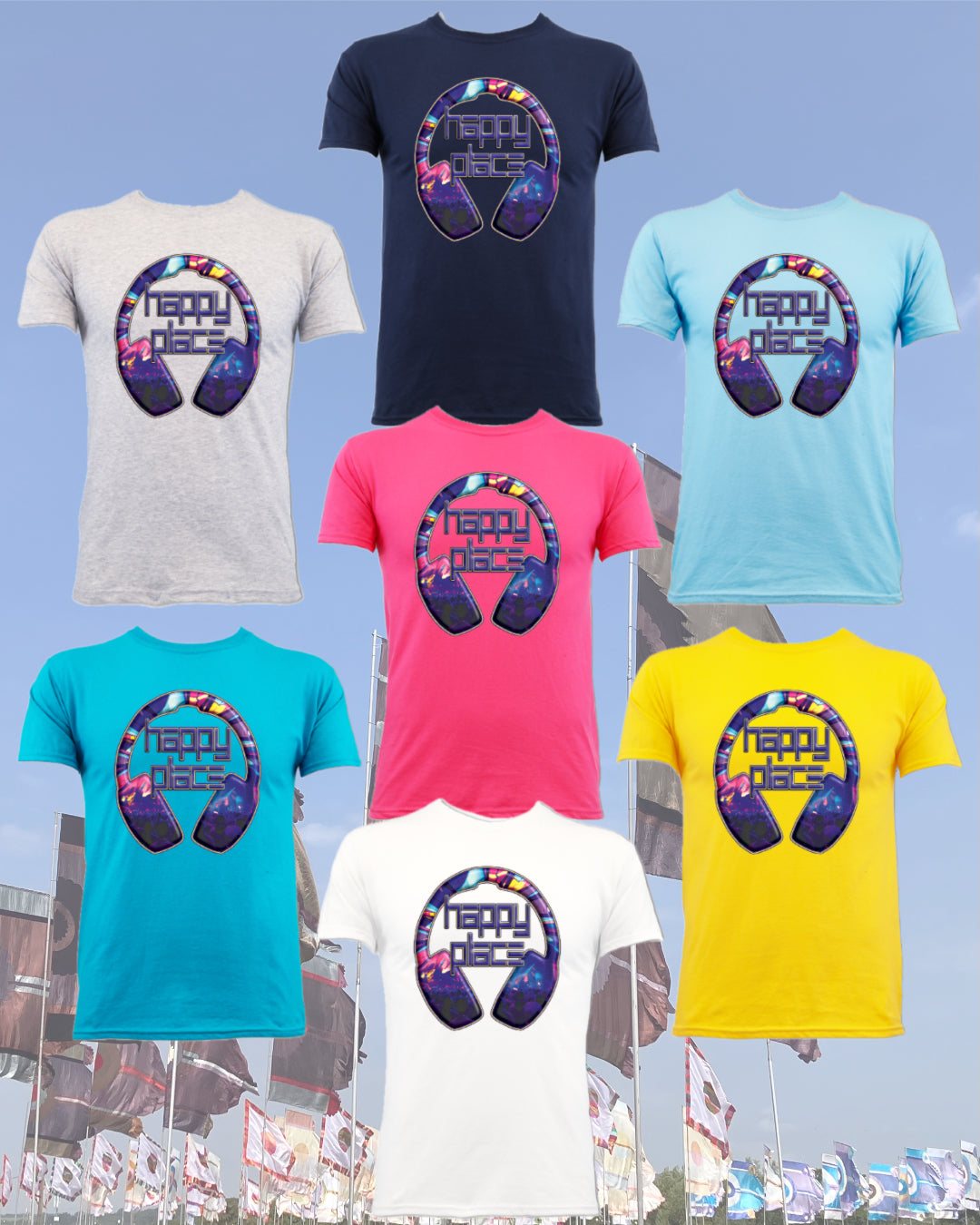 Happy Place Indigo - Adults T-shirt