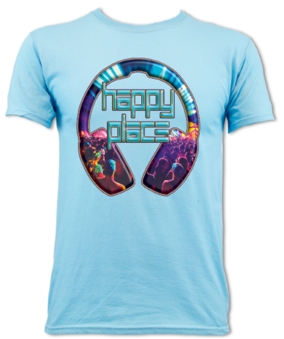 Happy Place Aqua - Adults T-shirt