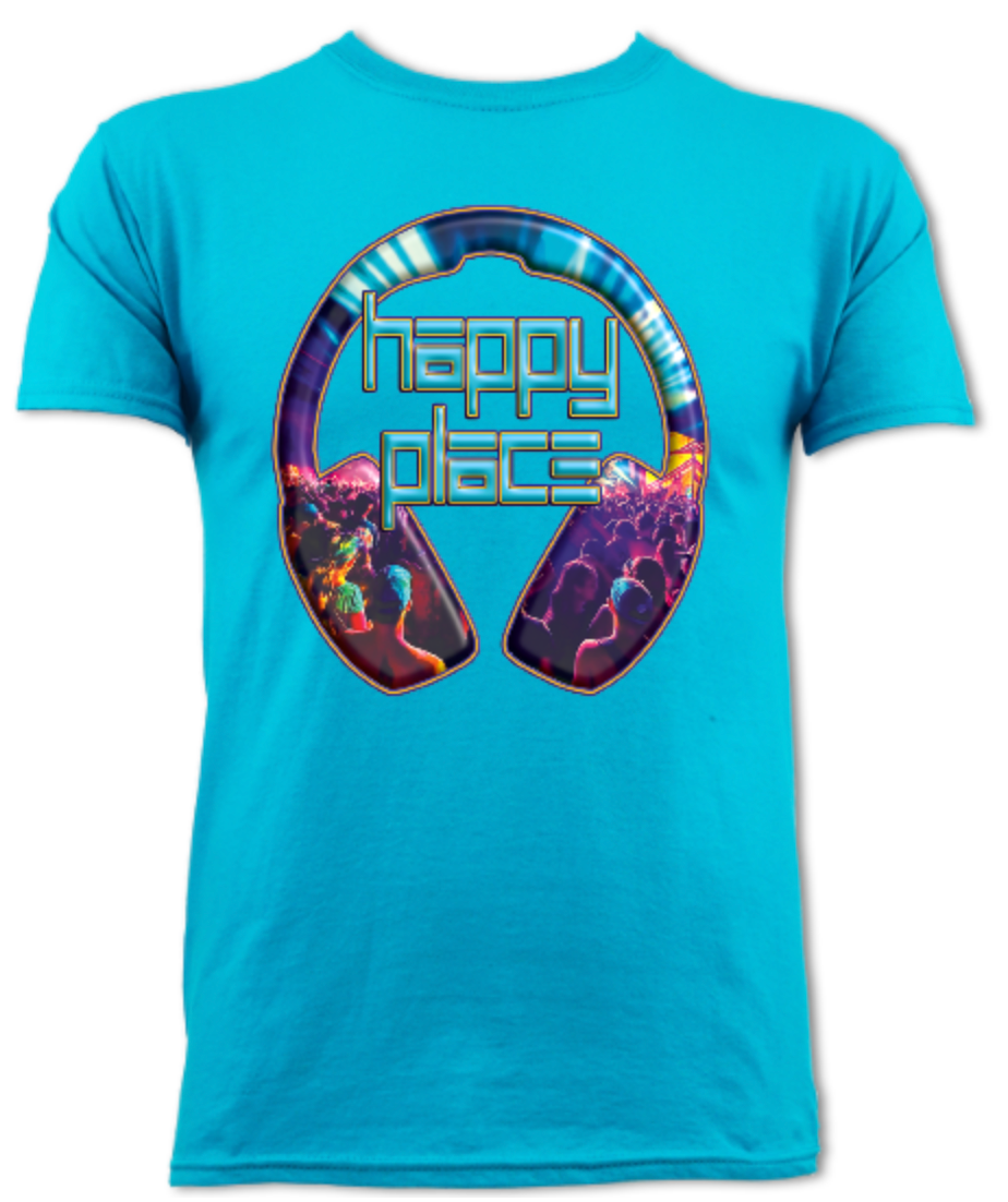 Happy Place Aqua - Adults T-shirt