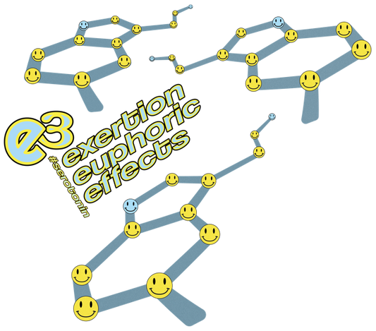 e3 serotonin smile sky blue Adults Varsity Hoodie