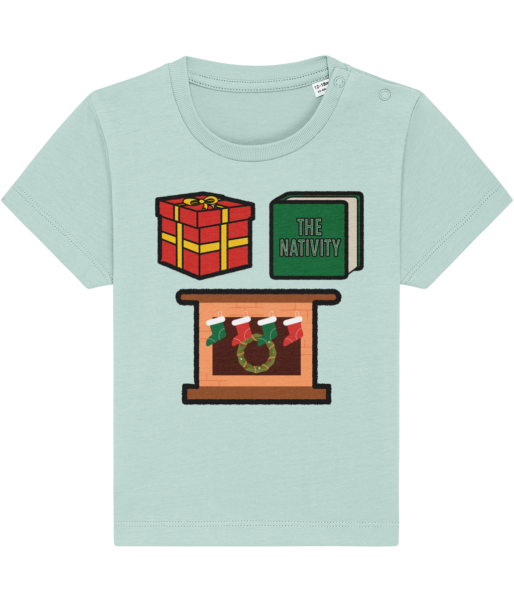 Christmas Shapes: Square - Baby-Toddler T-shirt