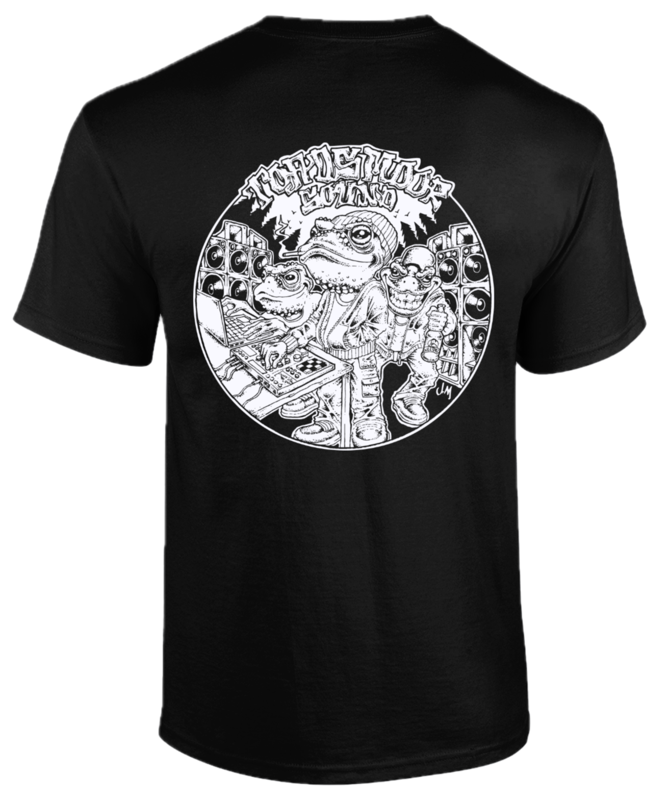 Toadsmoor Sound Centre Chest Tag - Black Unisex T-shirt