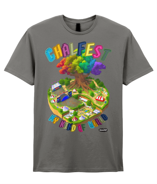 Chalfest: My World Front Adults T-shirt