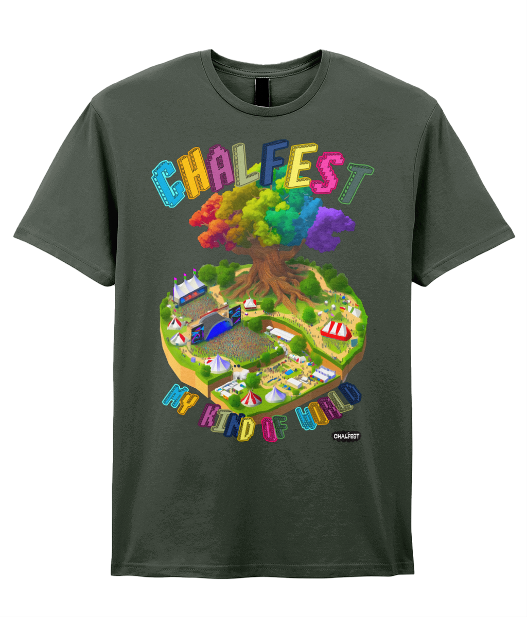 Chalfest: My World Front Adults T-shirt