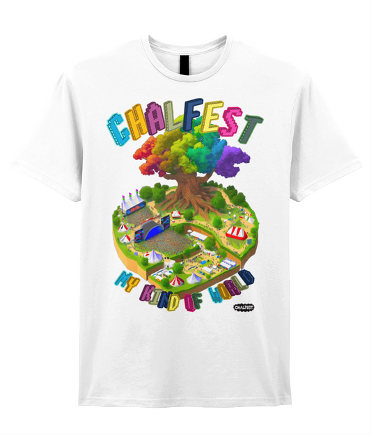Chalfest: My World Front Adults T-shirt