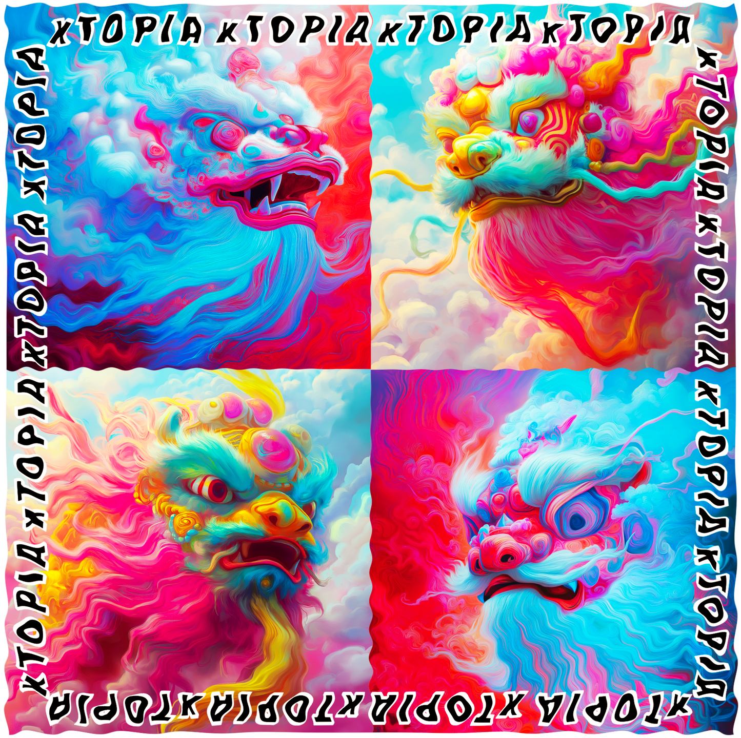 Psychedelic Lion Dance - Original - Adult T-shirt (Ltd-Ed)