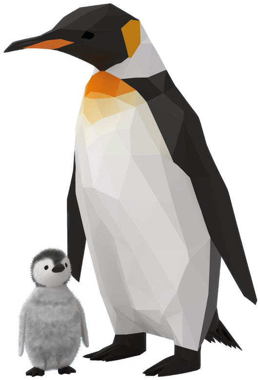 Emperor Penguin Iso Baby Bodysuit