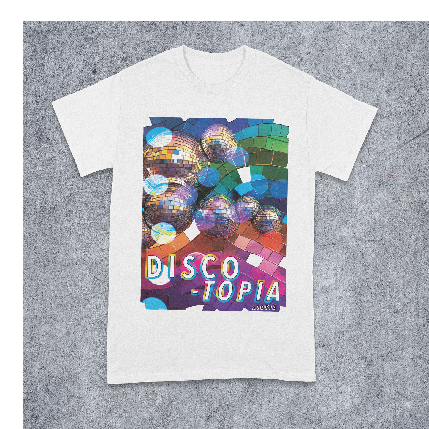 Disco-topia Adult T-shirt