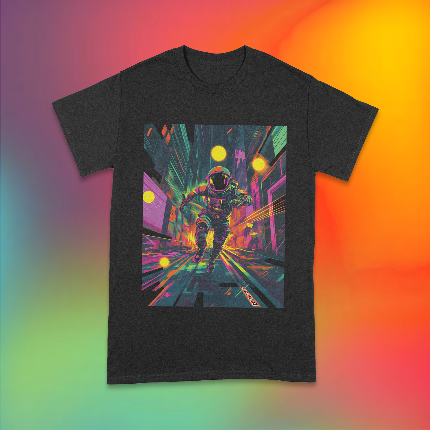 Dystopian Chase Adult T-shirt - Original