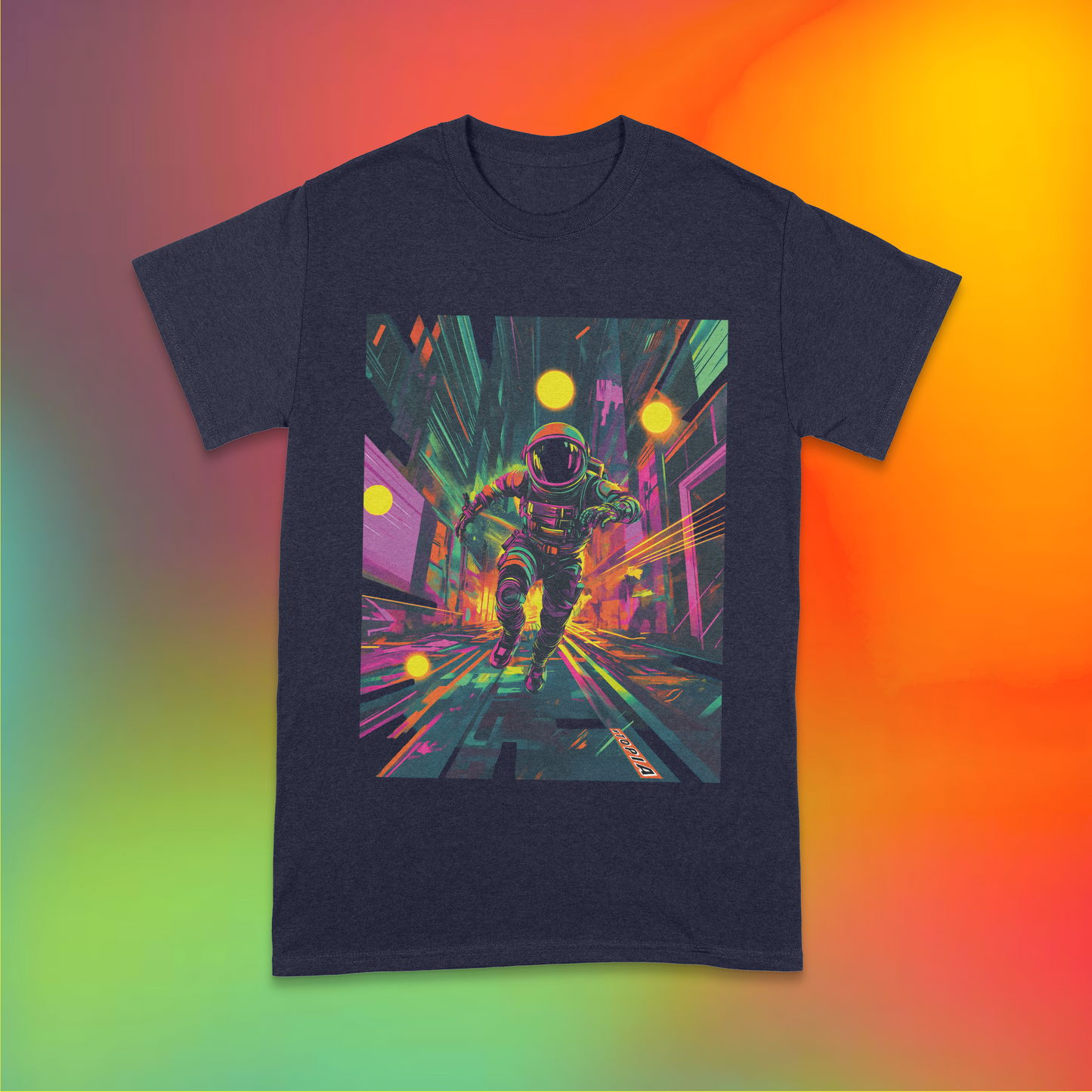 Dystopian Chase Adult T-shirt - Original