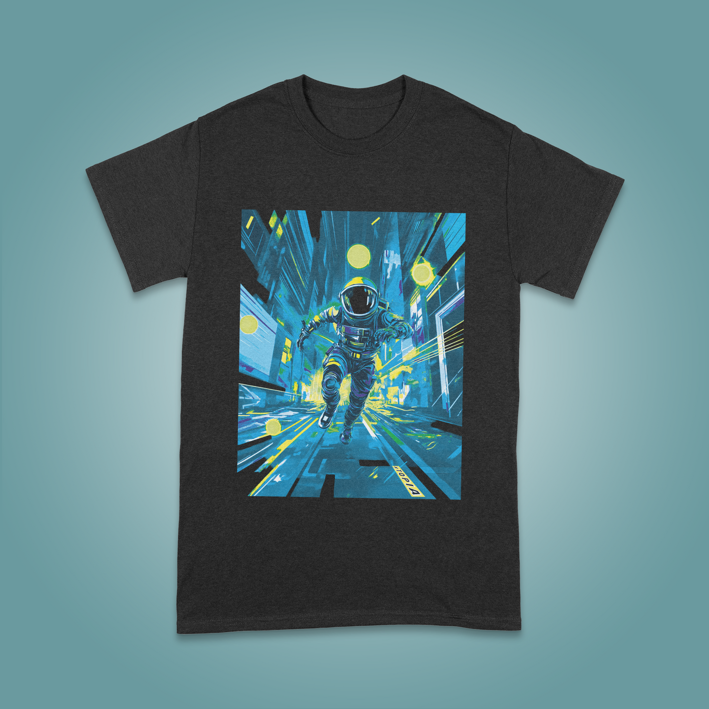 Dystopian Chase Adult T-shirt - Frozen