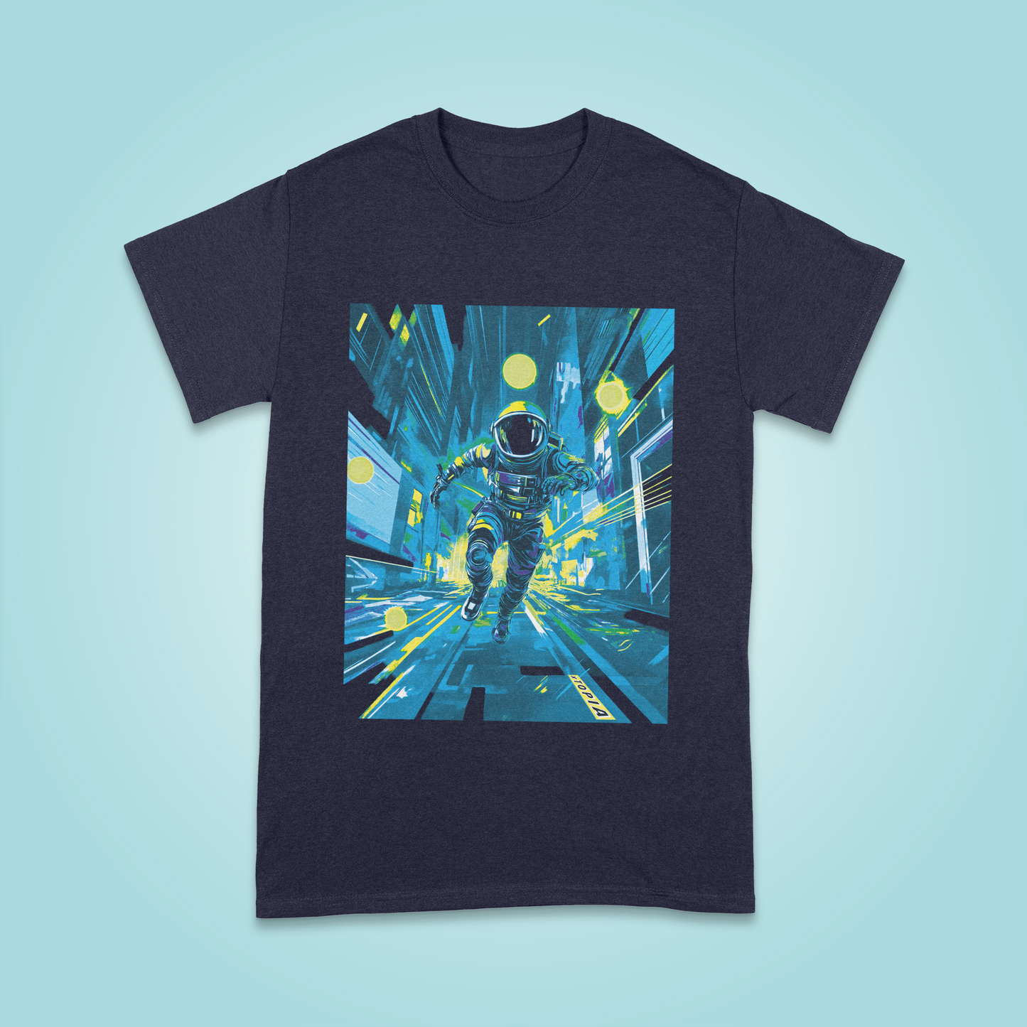Dystopian Chase Adult T-shirt - Frozen