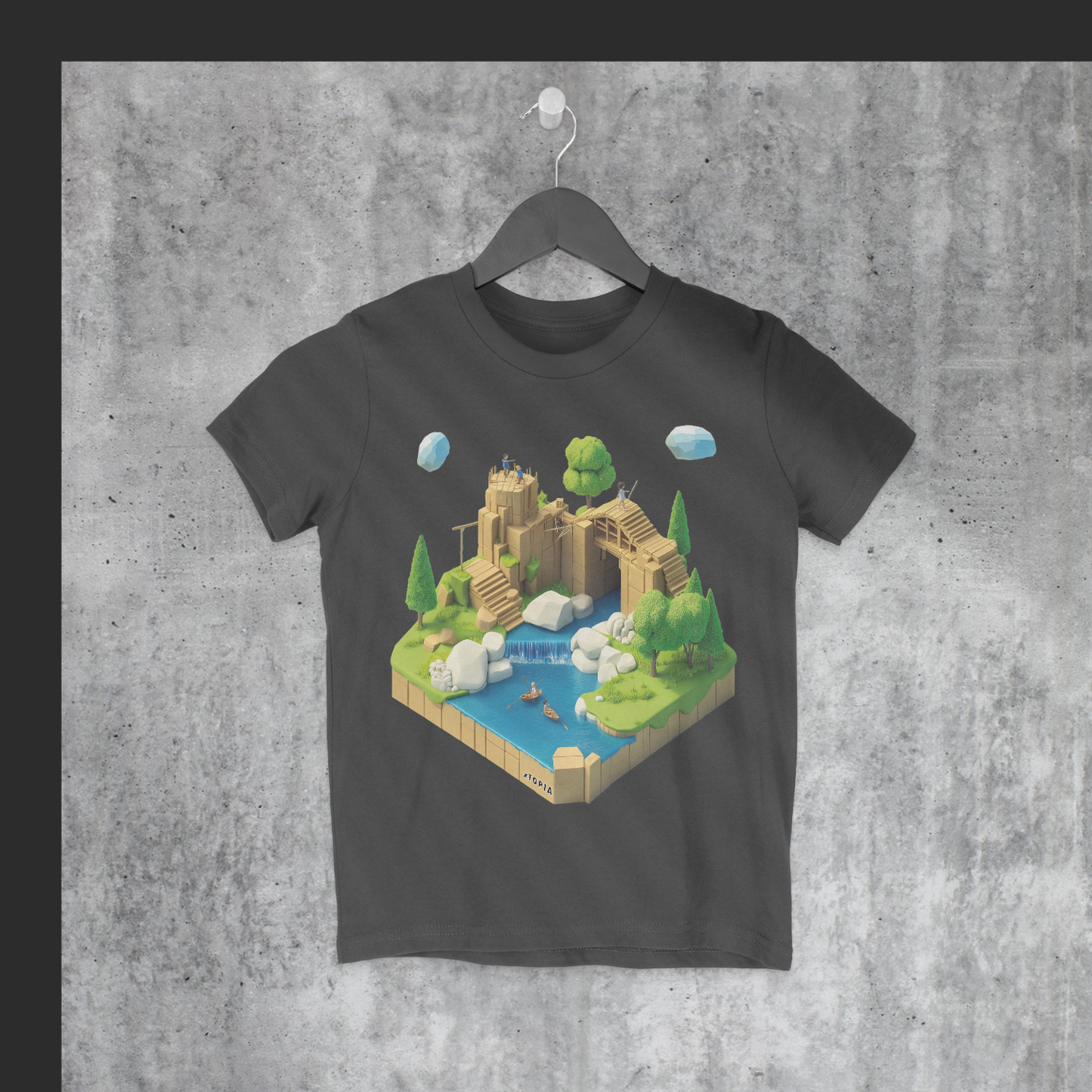 Isometric Cardboard Fort Child T