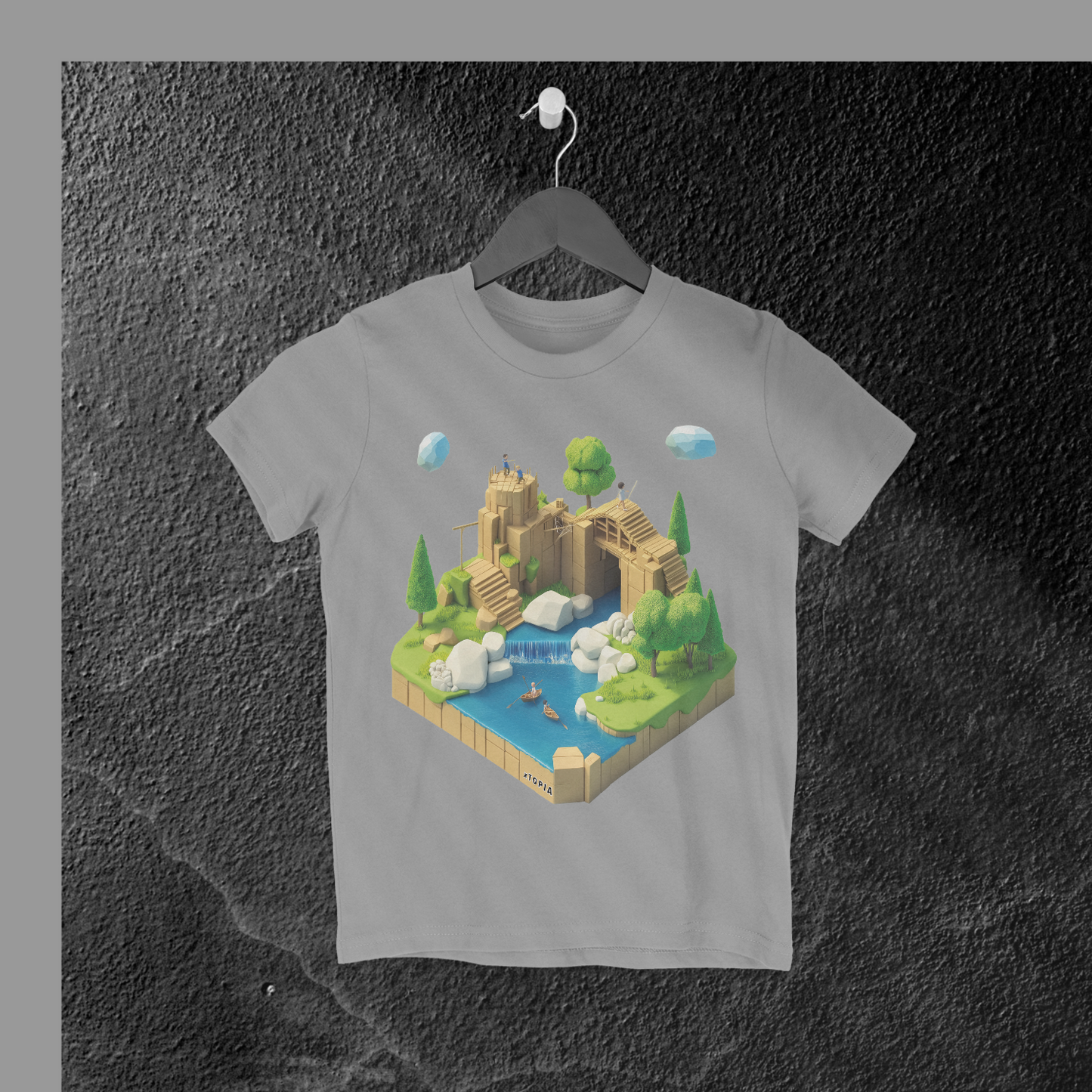 Isometric Cardboard Fort Child T