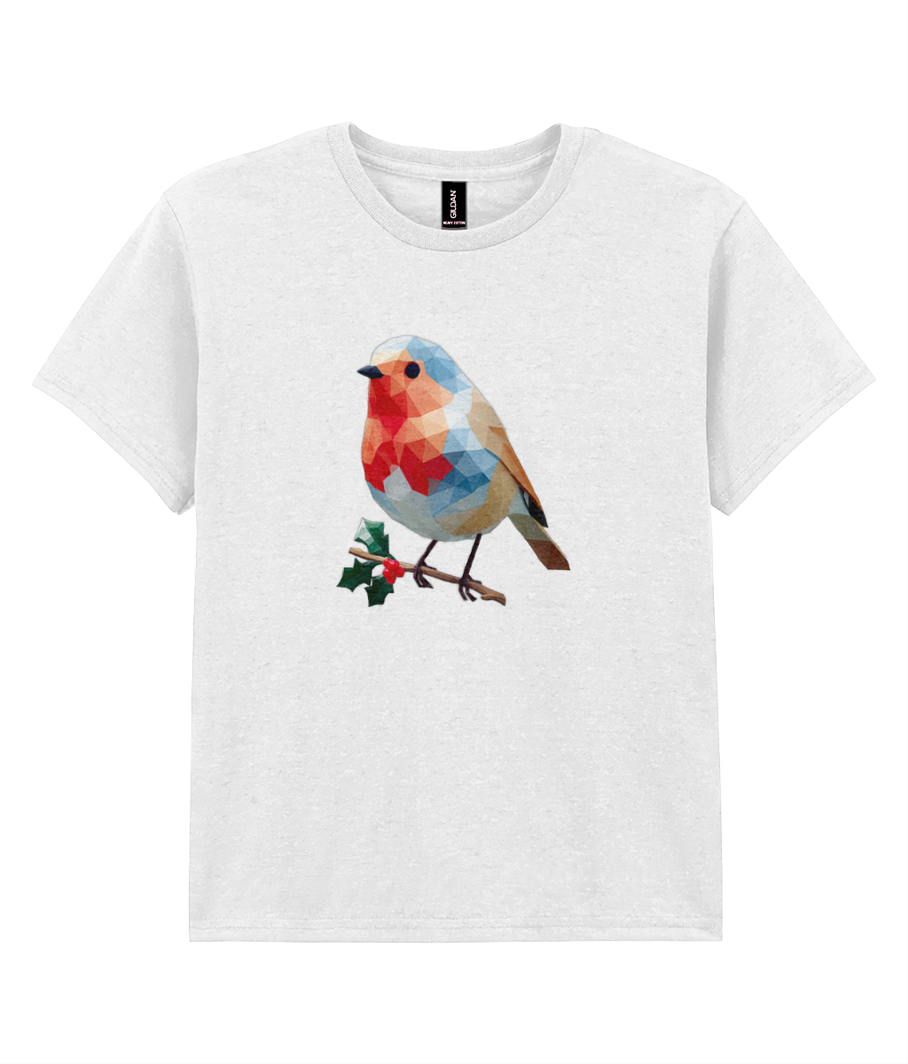 Isometric Xmas: Robin - Child T-shirt