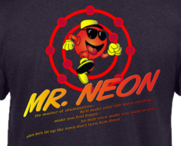 Mr Neon Unisex Adults T-shirt