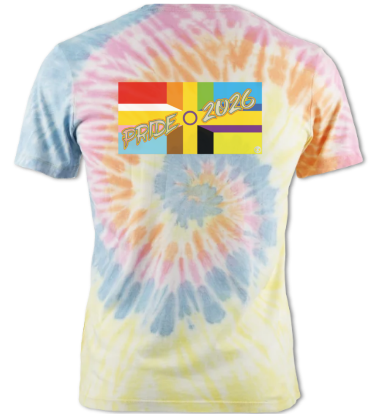 Nailsworth Pride - tie-dye T-shirt