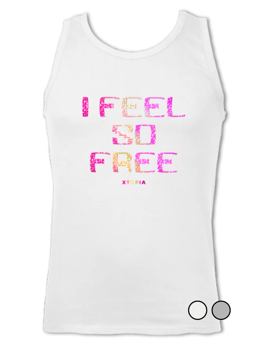 I Feel So Free (Pink) - vest top
