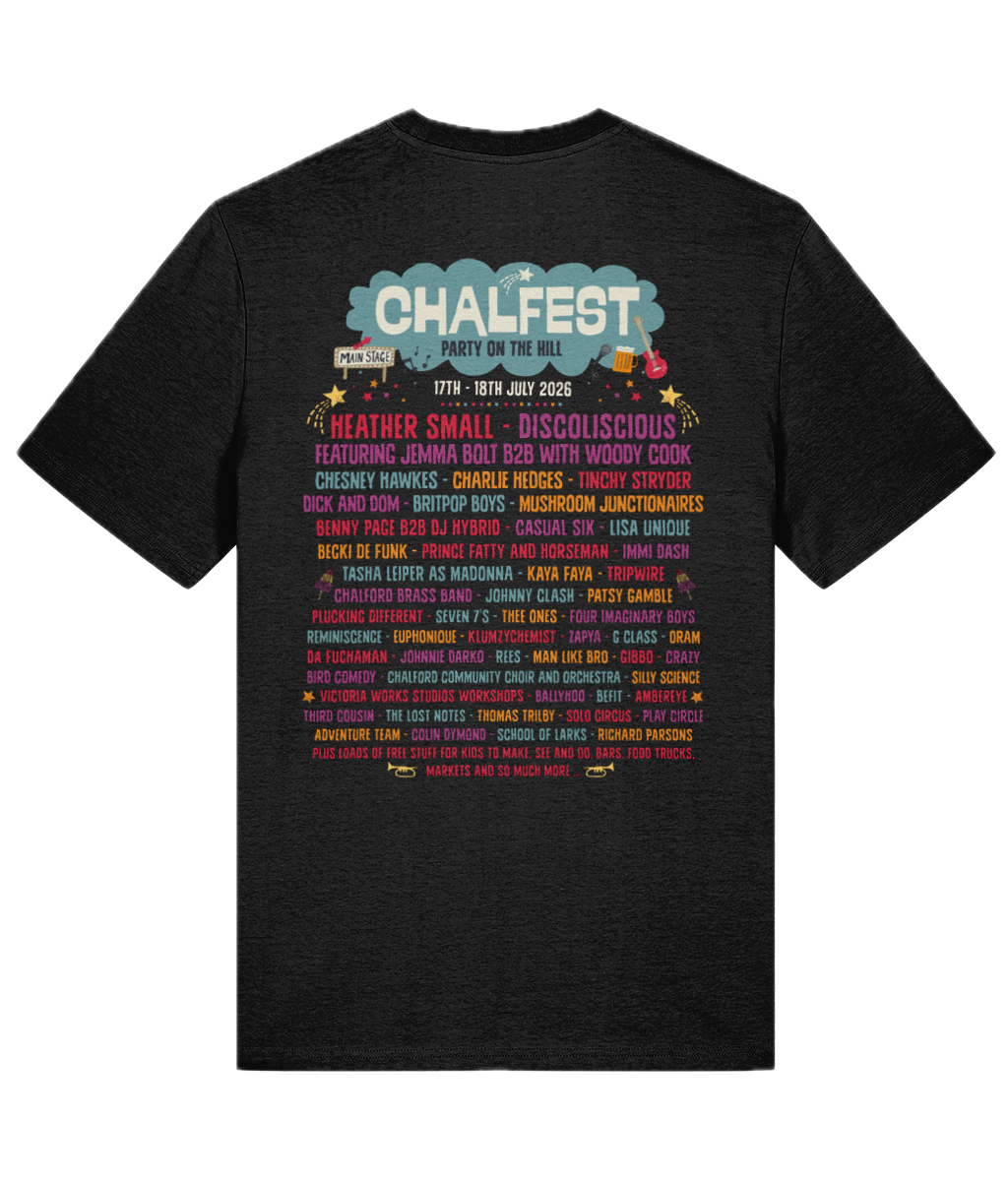 Chalfest '26: Classic Line up - Organic Unisex T-shirt