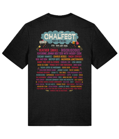 Chalfest '26: Classic Line up - Organic Unisex T-shirt