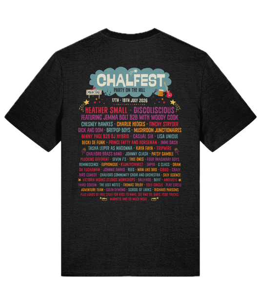 Chalfest '26: Classic Line up - Organic Unisex T-shirt