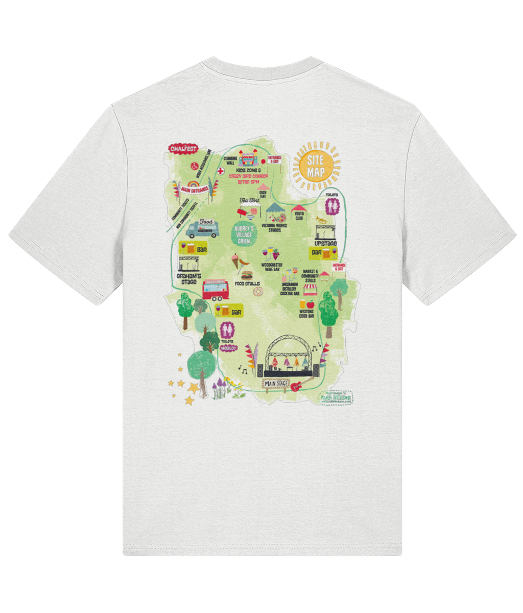 Chalfest '26: Classic Map - Organic Unisex T-shirt