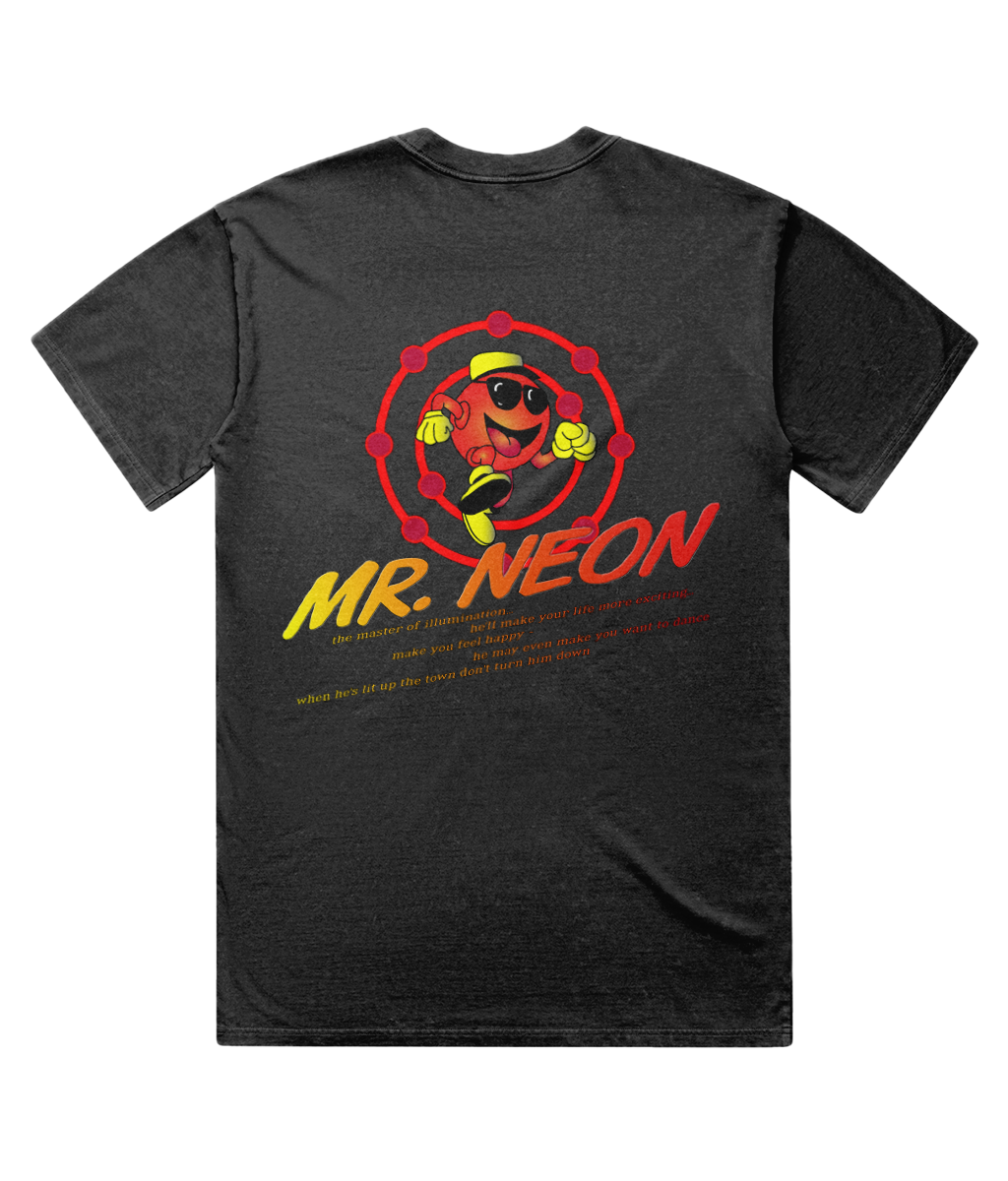 Mr Neon Acid-Washed Oversize Lux T-shirt