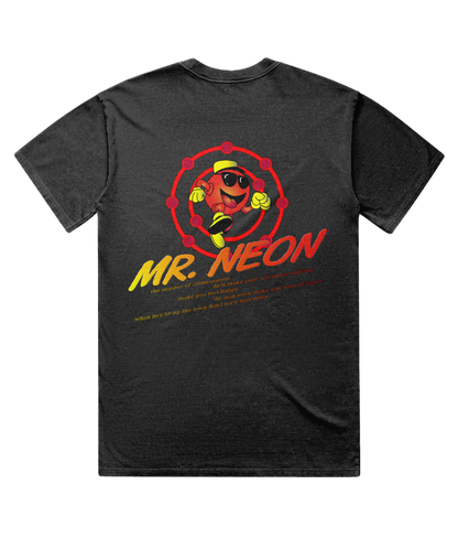 Mr Neon Acid-Washed Oversize Lux T-shirt