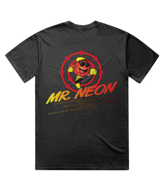 Mr Neon Acid-Washed Oversize Lux T-shirt