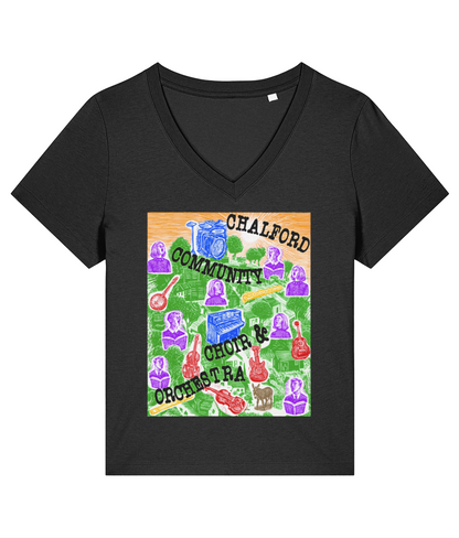 CCCO Ladies V-neck T-shirt