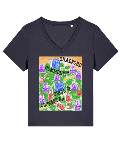 CCCO Ladies V-neck T-shirt