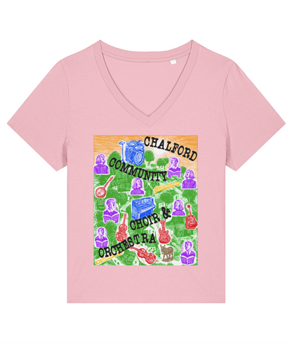 CCCO Ladies V-neck T-shirt