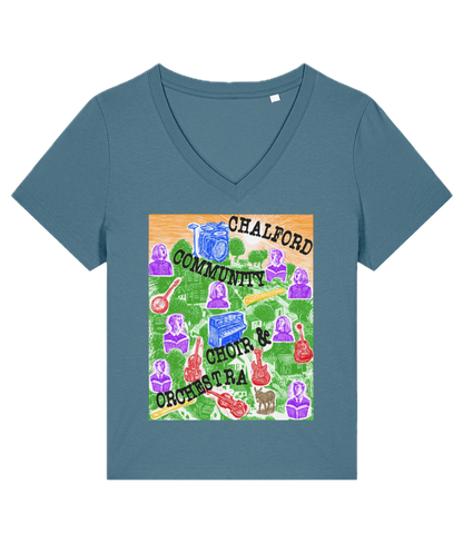 CCCO Ladies V-neck T-shirt
