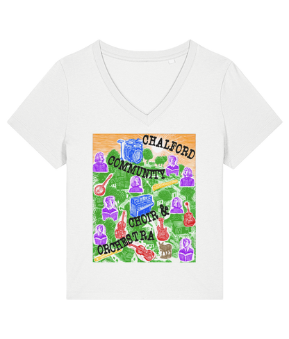 CCCO Ladies V-neck T-shirt