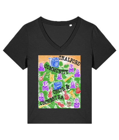 CCCO Ladies V-neck T-shirt