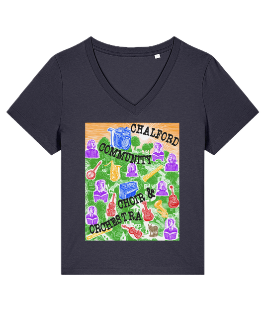 CCCO Ladies V-neck T-shirt