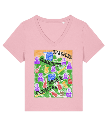 CCCO Ladies V-neck T-shirt