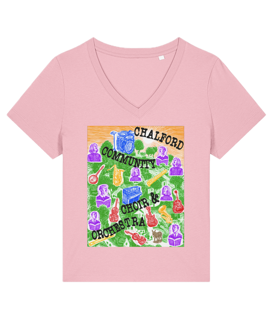 CCCO Ladies V-neck T-shirt