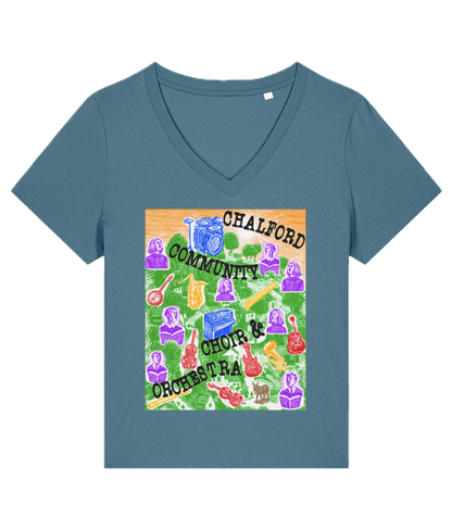 CCCO Ladies V-neck T-shirt
