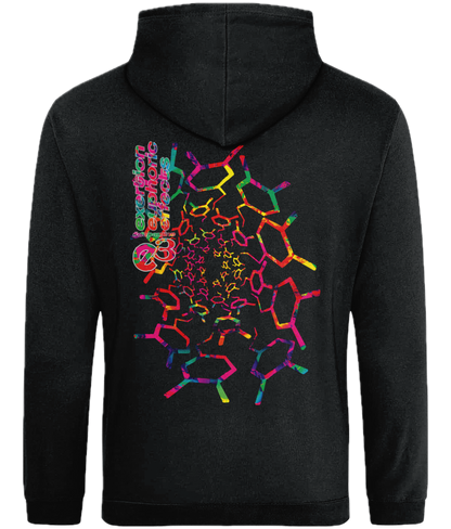 e3 dopamine spiral Adults Back Print Hoodie