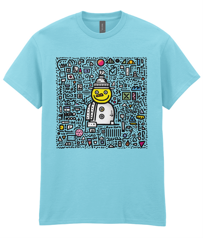 Doodle-land: Acid House Snowman - Adults T-shirt