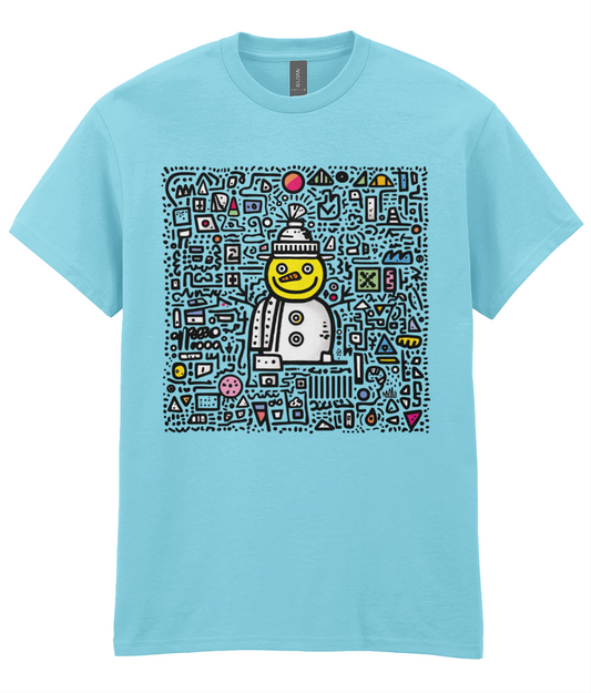 Doodle-land: Acid House Snowman - Adults T-shirt