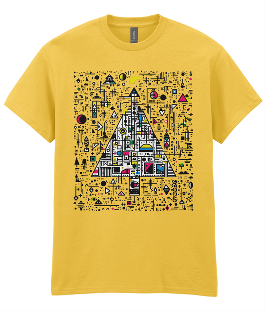 Doodle-land: Bauhaus Christmas Tree - Adults T-shirt