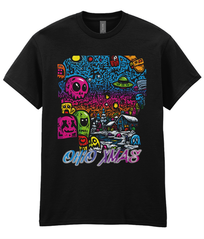 Graffiti Doodle Snow Village - Child's T-shirt